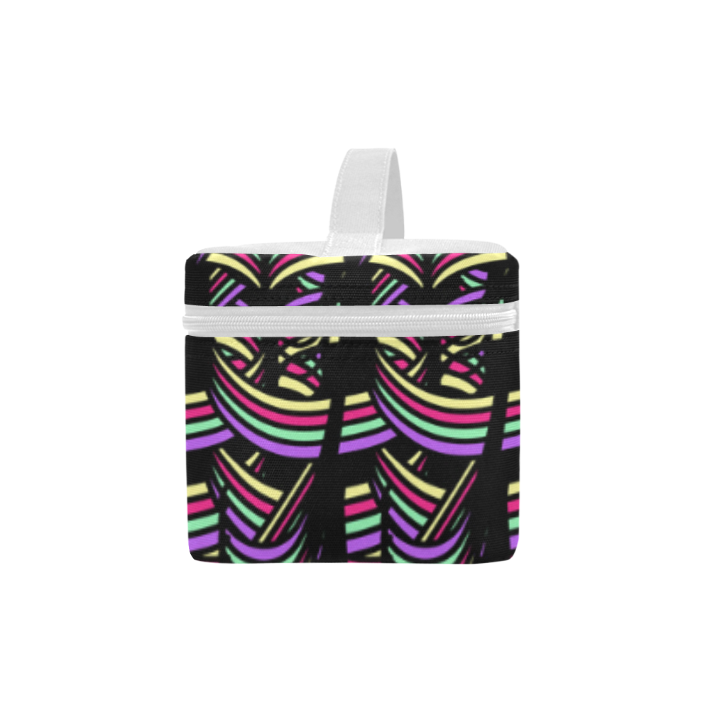 Treble Swirls and Colours Pattern Cosmetic Bag/Large (Model 1658)