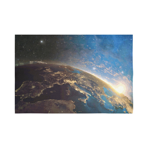 Planet Earth From Space Cotton Linen Wall Tapestry 90"x 60"