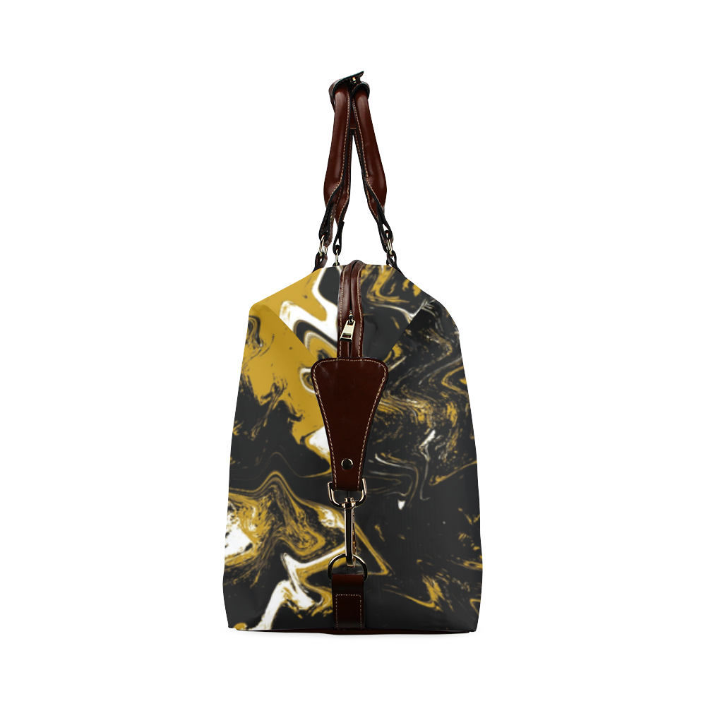 Cave Zigzag Abstract Expressionism Design Classic Travel Bag (Model 1643) Remake