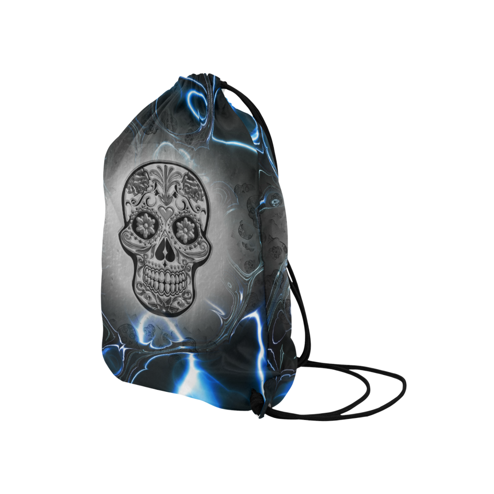 Skull20170247_by_JAMColors Medium Drawstring Bag Model 1604 (Twin Sides) 13.8"(W) * 18.1"(H)