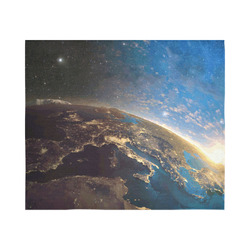 Planet Earth From Space Cotton Linen Wall Tapestry 60"x 51"
