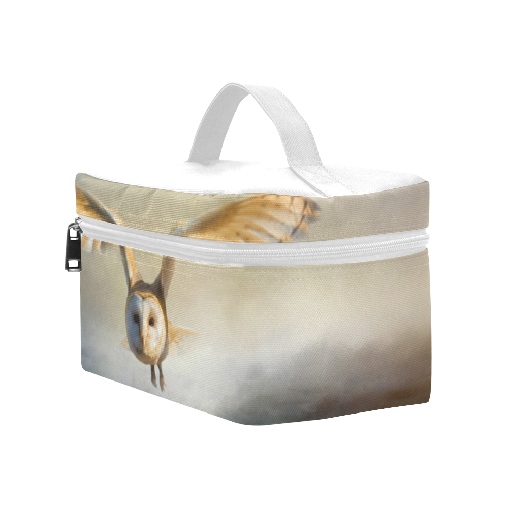 An barn owl flies over the lake Lunch Bag/Large (Model 1658)