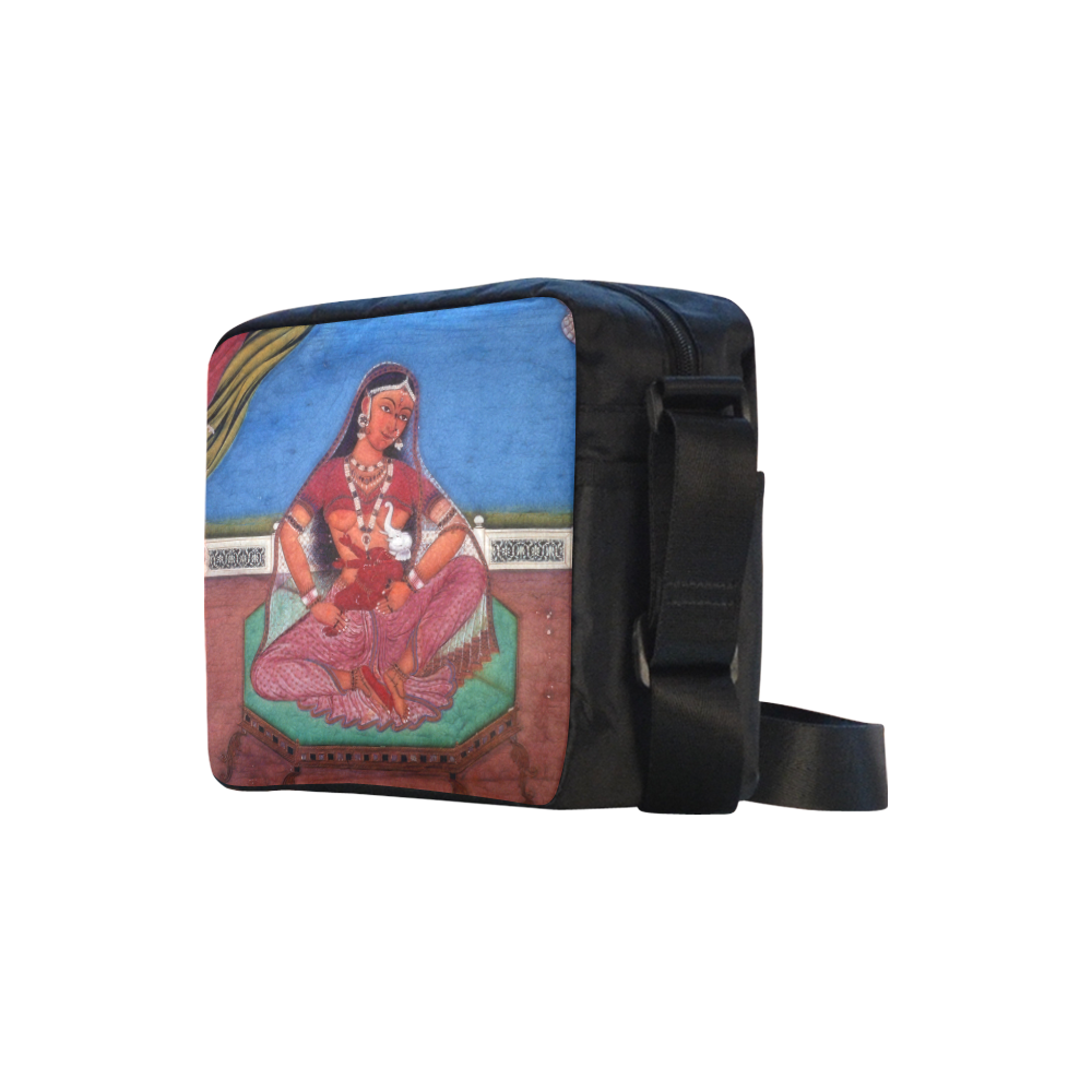 Deity Parvati with her Son Ganesha Classic Cross-body Nylon Bags (Model 1632)