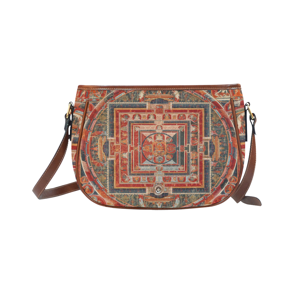 Mandala  of  Bodhisattva of Transcendent Wisdom Saddle Bag/Small (Model 1649) Full Customization