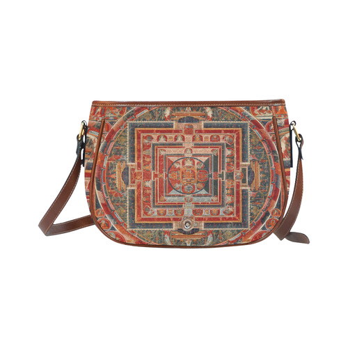 Mandala  of  Bodhisattva of Transcendent Wisdom Saddle Bag/Small (Model 1649) Full Customization
