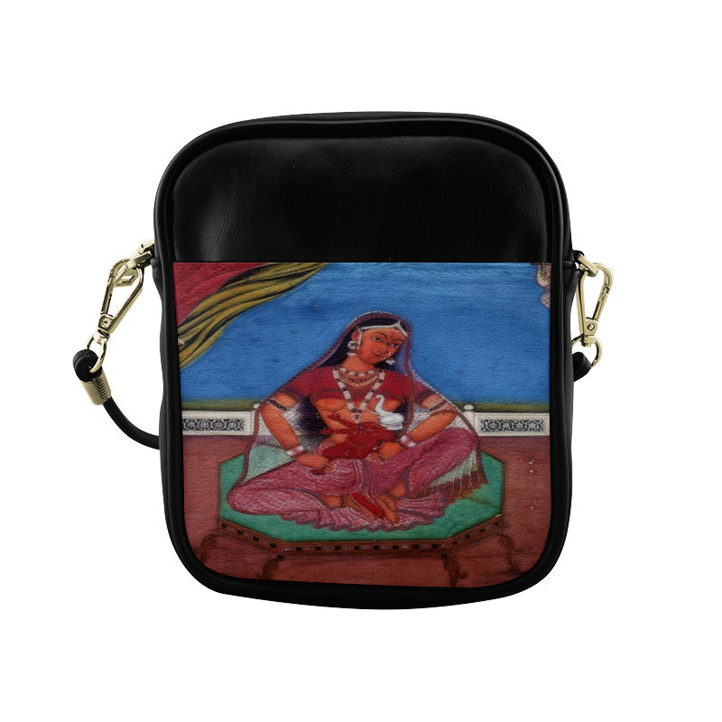Deity Parvati with her Son Ganesha Sling Bag (Model 1627)