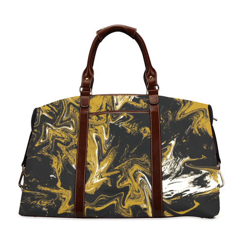 Cave Zigzag Abstract Expressionism Design Classic Travel Bag (Model 1643) Remake
