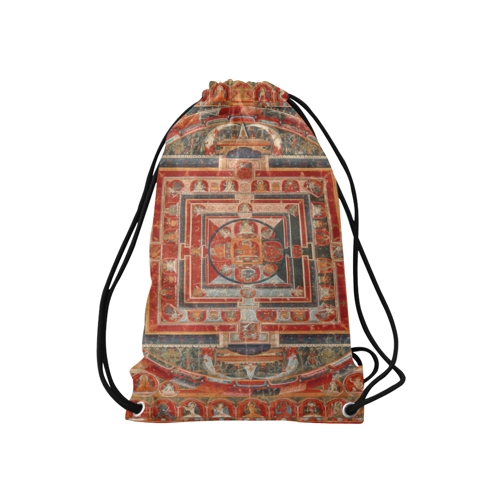Mandala  of  Bodhisattva of Transcendent Wisdom Small Drawstring Bag Model 1604 (Twin Sides) 11"(W) * 17.7"(H)