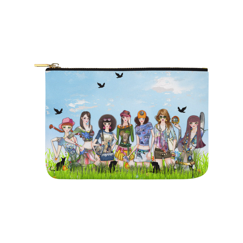 Trendy Fashion girls Carry-All Pouch 9.5''x6''