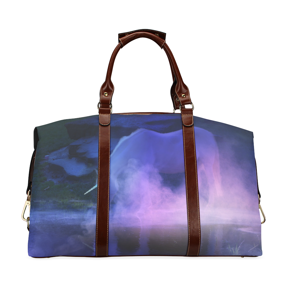 An Awesome Unicorn Beside A Magic Lake Classic Travel Bag (Model 1643) Remake