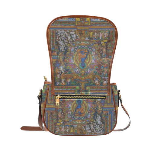 Awesome Thanka With The Holy Medicine Buddha Saddle Bag/Small (Model 1649) Full Customization