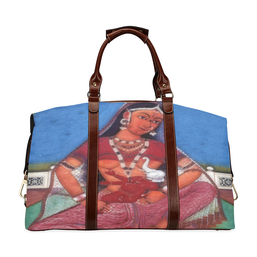 Deity Parvati with her Son Ganesha Classic Travel Bag (Model 1643) Remake