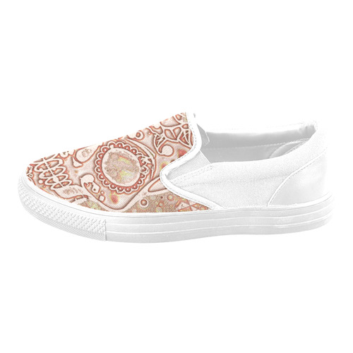 color skull 7 by JamColors Men's Slip-on Canvas Shoes (Model 019)