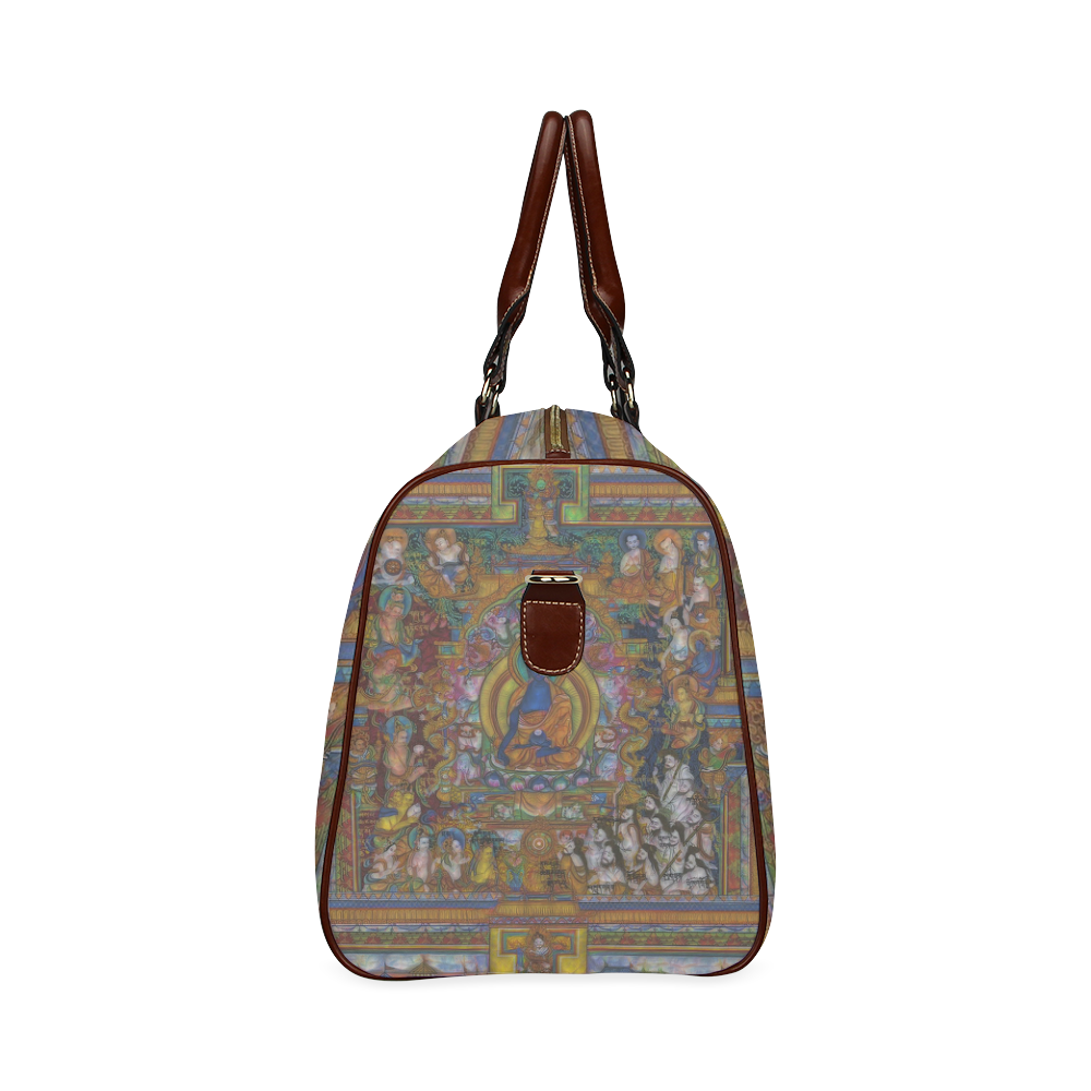 Awesome Thanka With The Holy Medicine Buddha Waterproof Travel Bag/Small (Model 1639)
