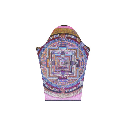 Buddhist Kalachakra Mandala Round Collar Dress (D22)