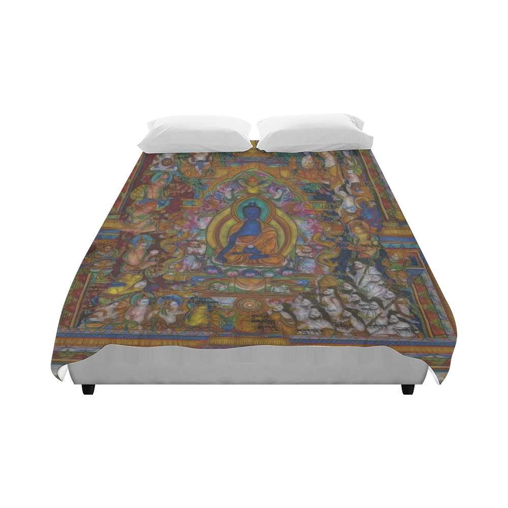 Awesome Thanka With The Holy Medicine Buddha Duvet Cover 86"x70" ( All-over-print)