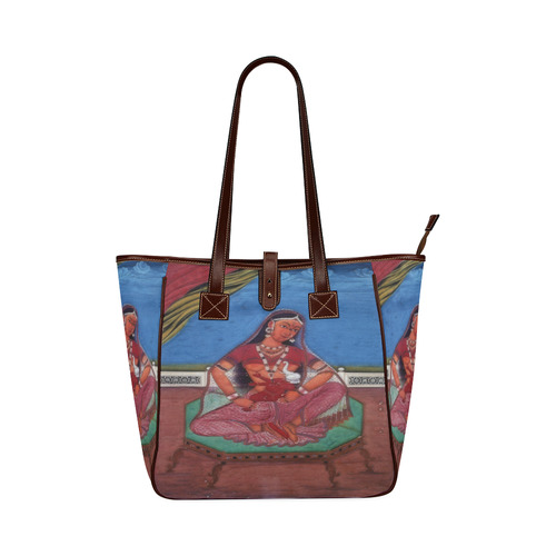 Deity Parvati with her Son Ganesha Classic Tote Bag (Model 1644)