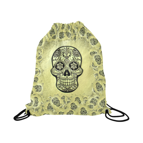 Skull20170234_by_JAMColors Large Drawstring Bag Model 1604 (Twin Sides)  16.5"(W) * 19.3"(H)