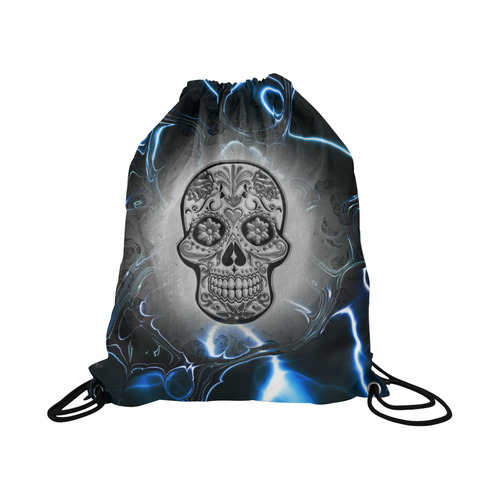 Skull20170247_by_JAMColors Large Drawstring Bag Model 1604 (Twin Sides)  16.5"(W) * 19.3"(H)