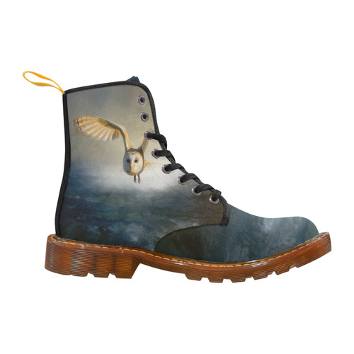 An barn owl flies over the lake Martin Boots For Men Model 1203H