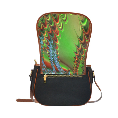 Gorgeous Fractal For You 16C by JamColors Saddle Bag/Small (Model 1649)(Flap Customization)
