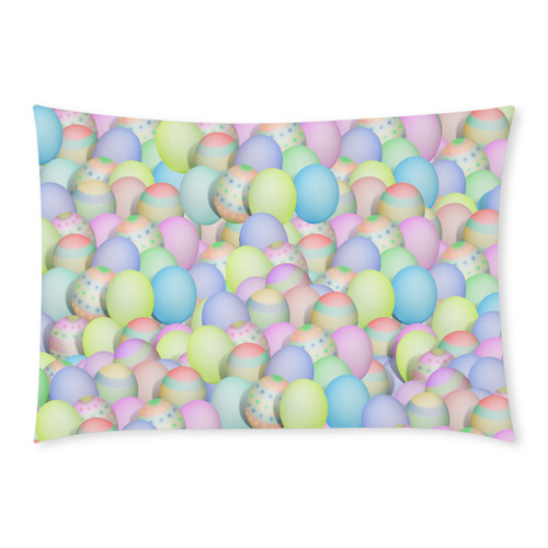 Pastel Colored Easter Eggs Custom Rectangle Pillow Case 20x30 (One Side)