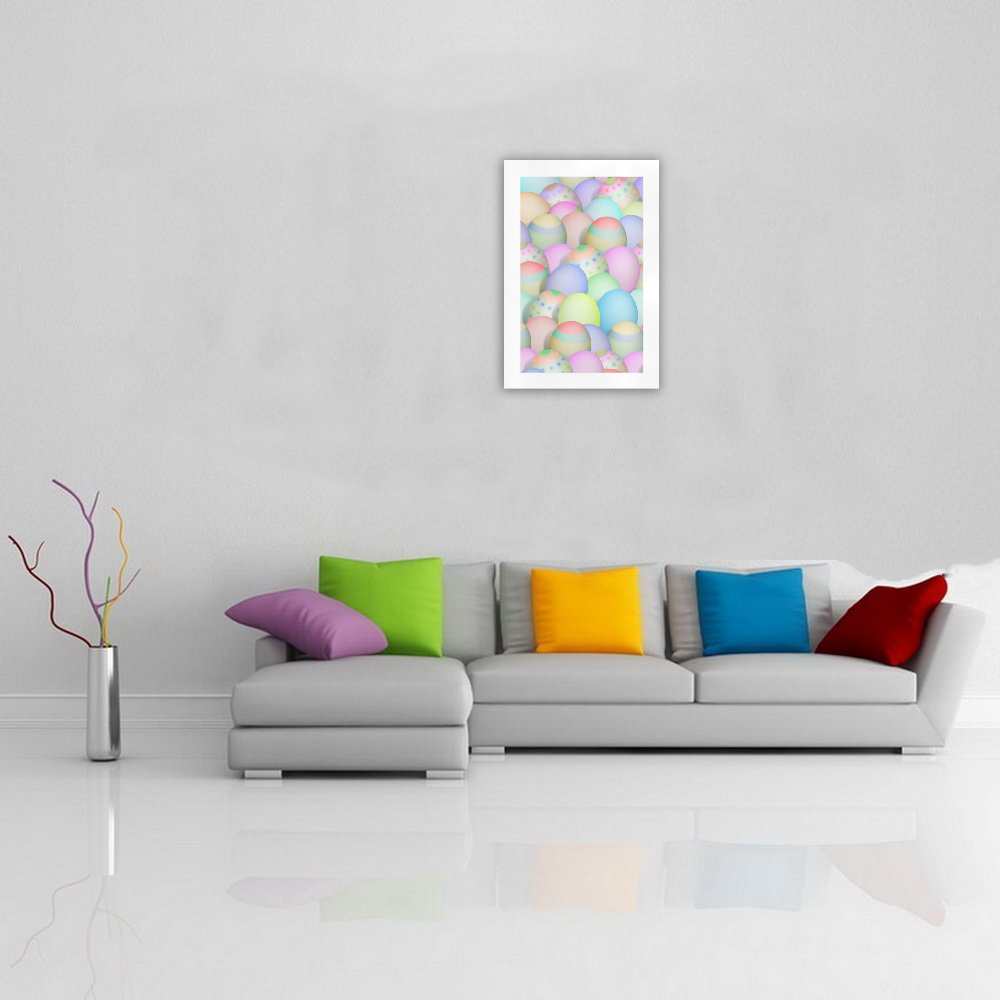 Pastel Colored Easter Eggs Art Print 19‘’x28‘’