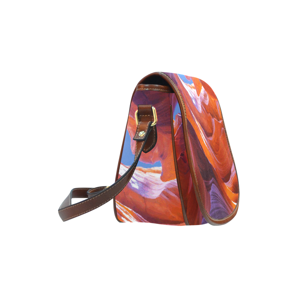 Antelope Canyon Nature Photography Saddle Bag/Small (Model 1649) Full Customization