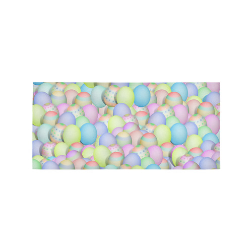 Pastel Colored Easter Eggs Area Rug 7'x3'3''