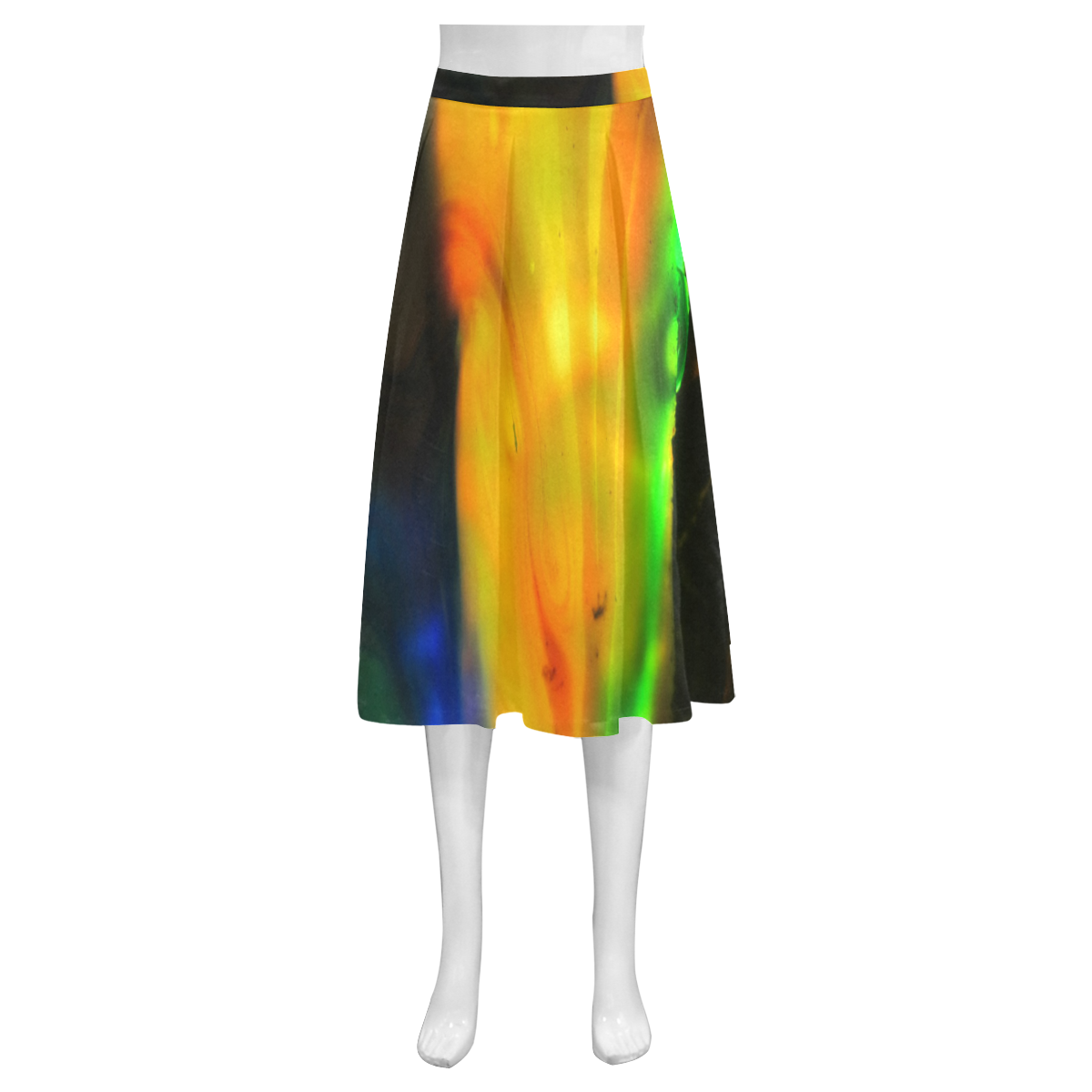 melted me Mnemosyne Women's Crepe Skirt (Model D16)