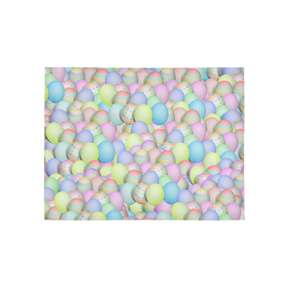 Pastel Colored Easter Eggs Area Rug 5'3''x4'