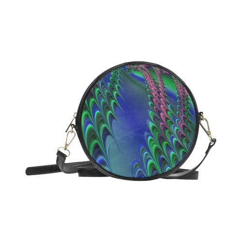 Gorgeous Fractal For You 16B by JamColors Round Sling Bag (Model 1647)