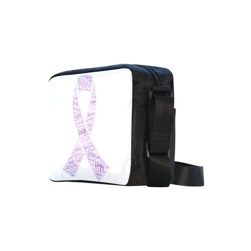 General Purple Word Ribbon Classic Cross-body Nylon Bags (Model 1632)