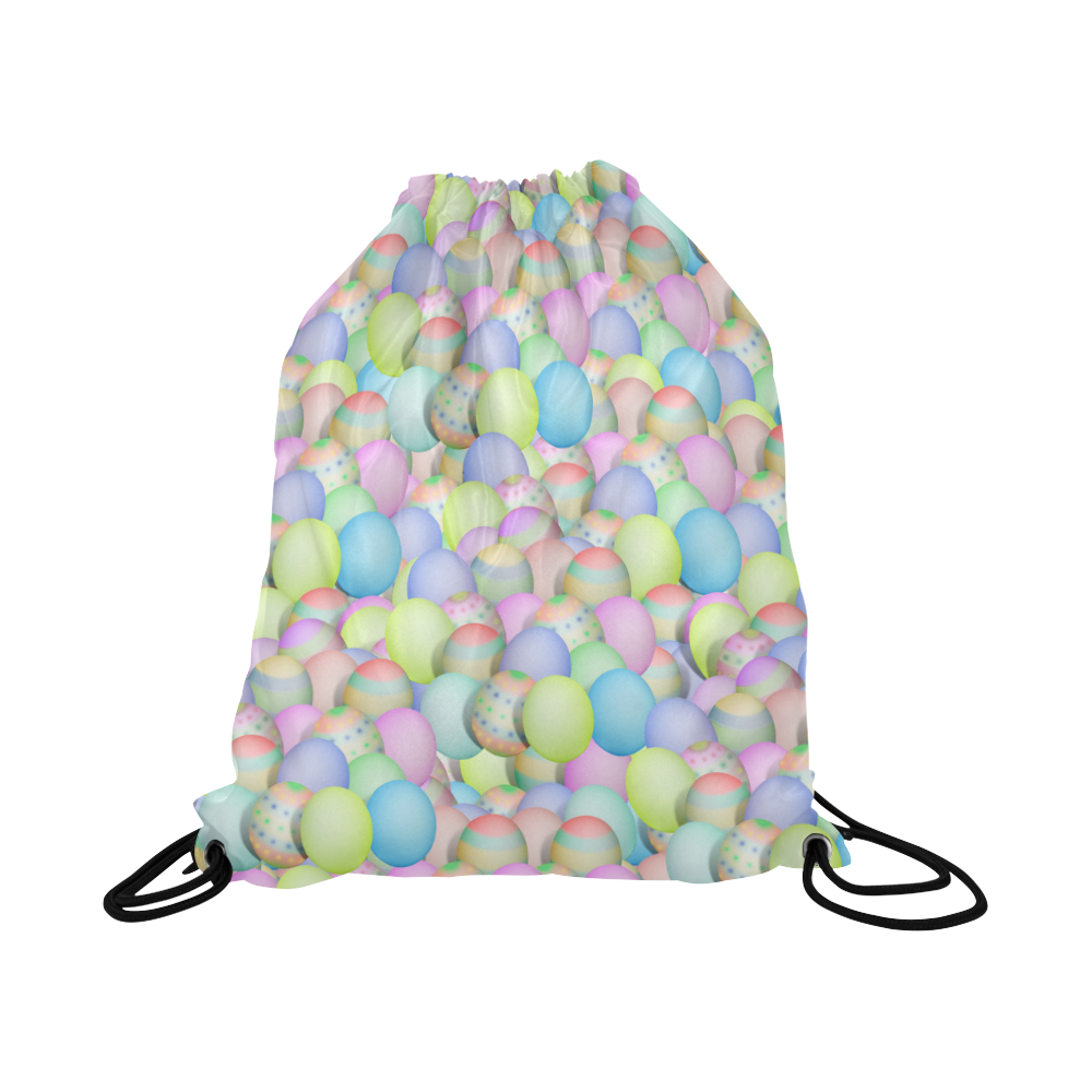 Pastel Colored Easter Eggs Large Drawstring Bag Model 1604 (Twin Sides)  16.5"(W) * 19.3"(H)