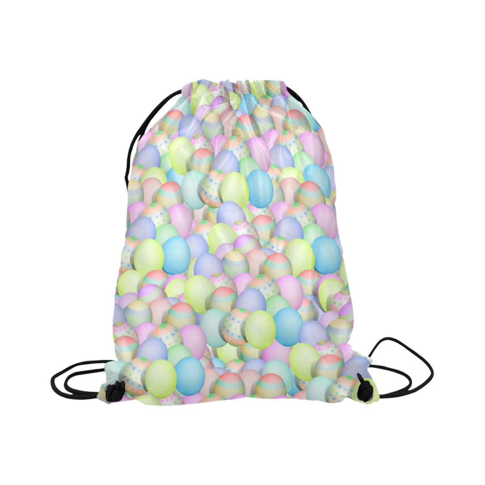 Pastel Colored Easter Eggs Large Drawstring Bag Model 1604 (Twin Sides)  16.5"(W) * 19.3"(H)