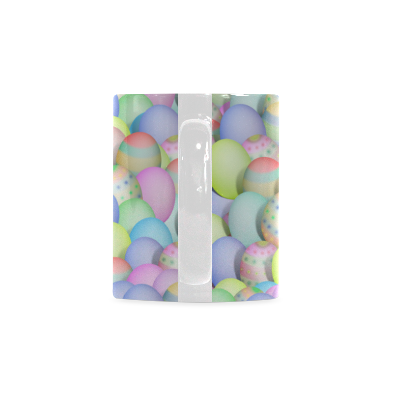 Pastel Colored Easter Eggs White Mug(11OZ)