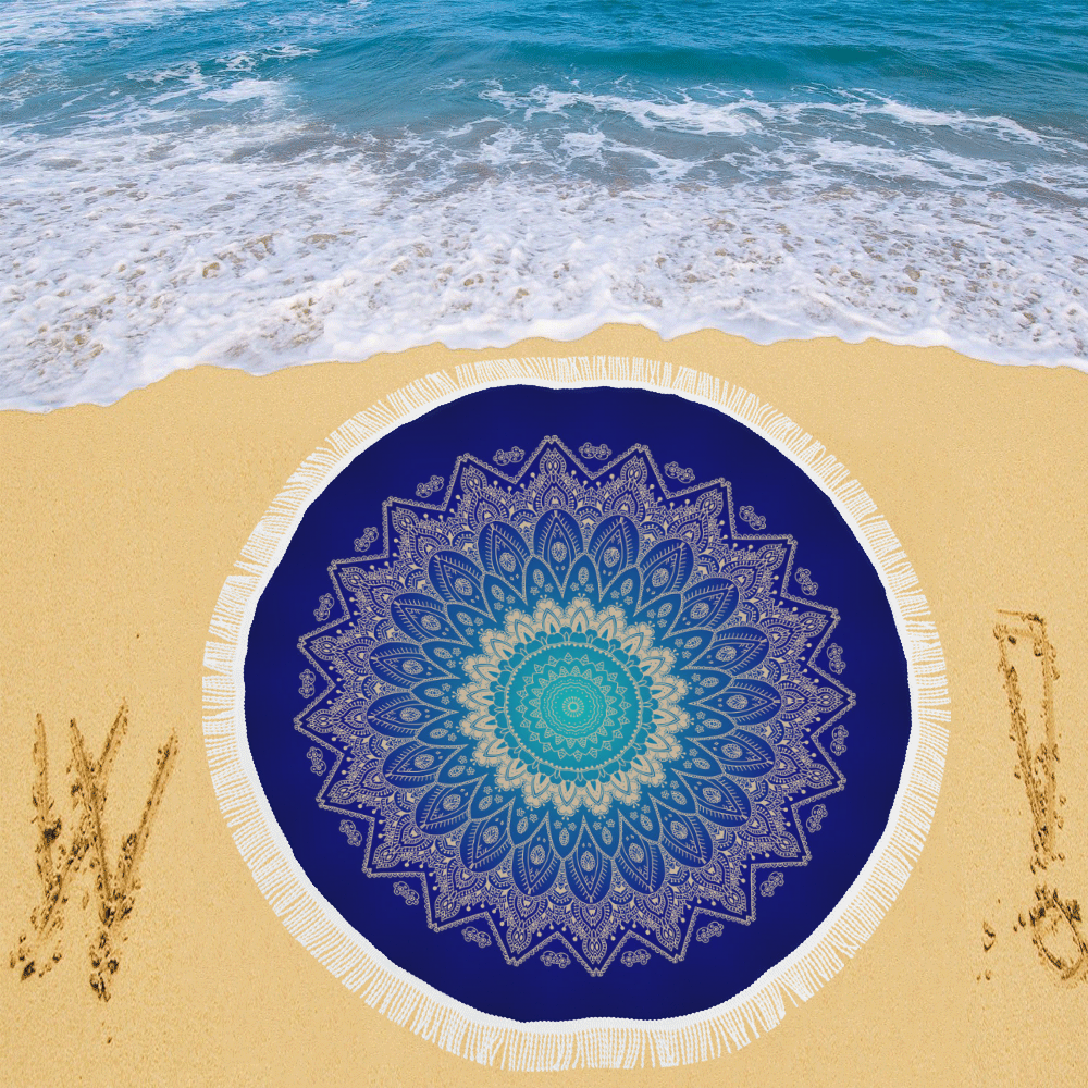 Mandala Temptation1 Circular Beach Shawl 59"x 59"