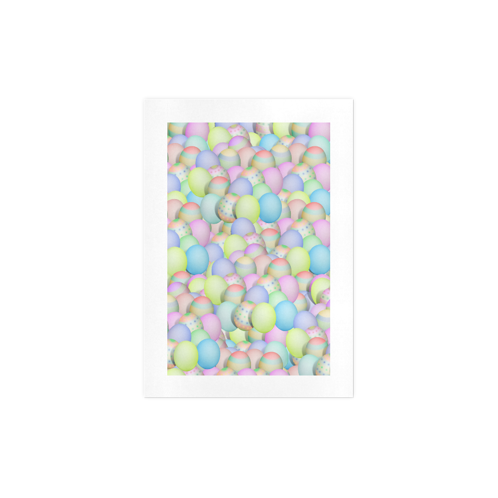 Pastel Colored Easter Eggs Art Print 7‘’x10‘’