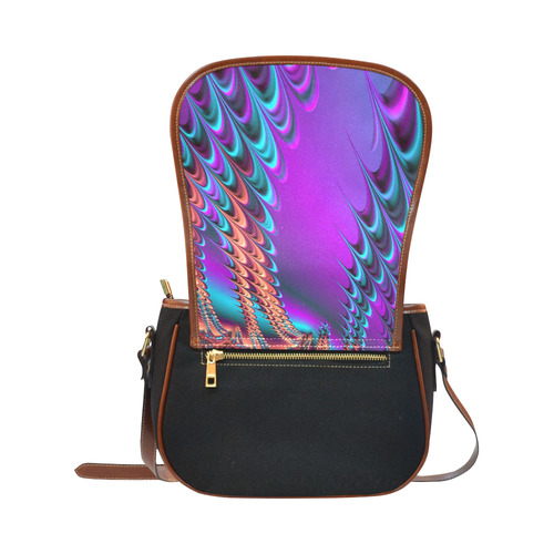 Gorgeous Fractal For You 16A by JamColors Saddle Bag/Small (Model 1649)(Flap Customization)