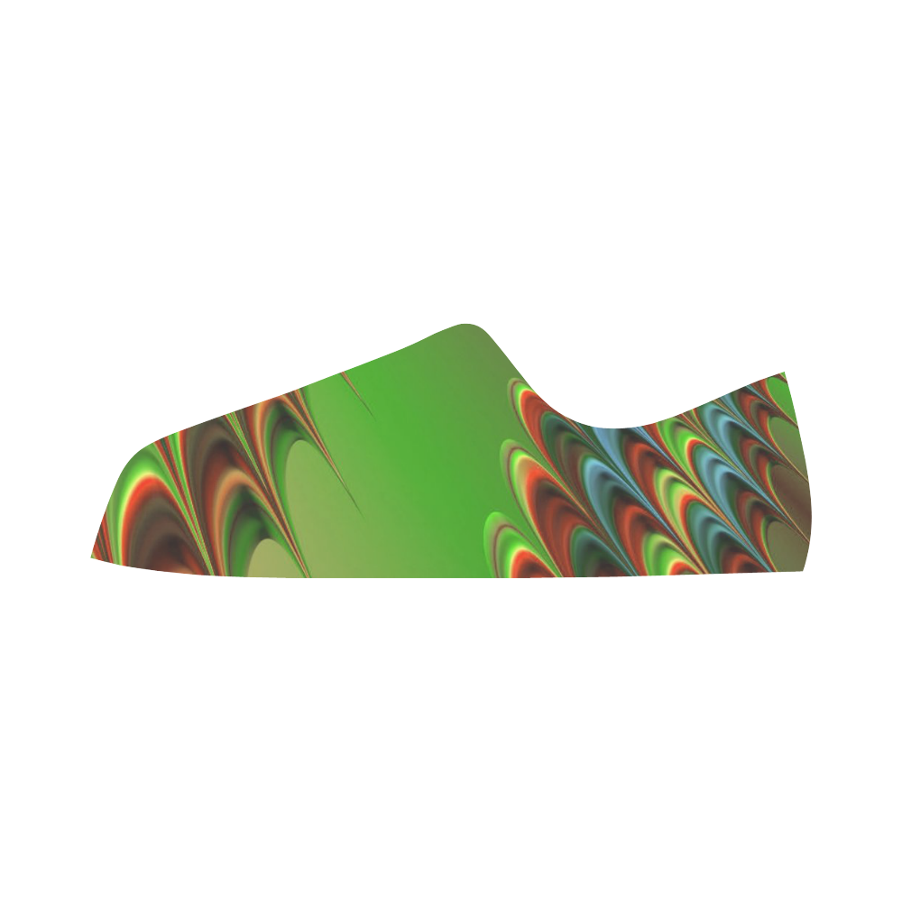 Gorgeous Fractal For You 16C by JamColors Aquila Microfiber Leather Women's Shoes (Model 031)