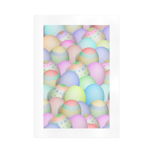 Pastel Colored Easter Eggs Art Print 16‘’x23‘’