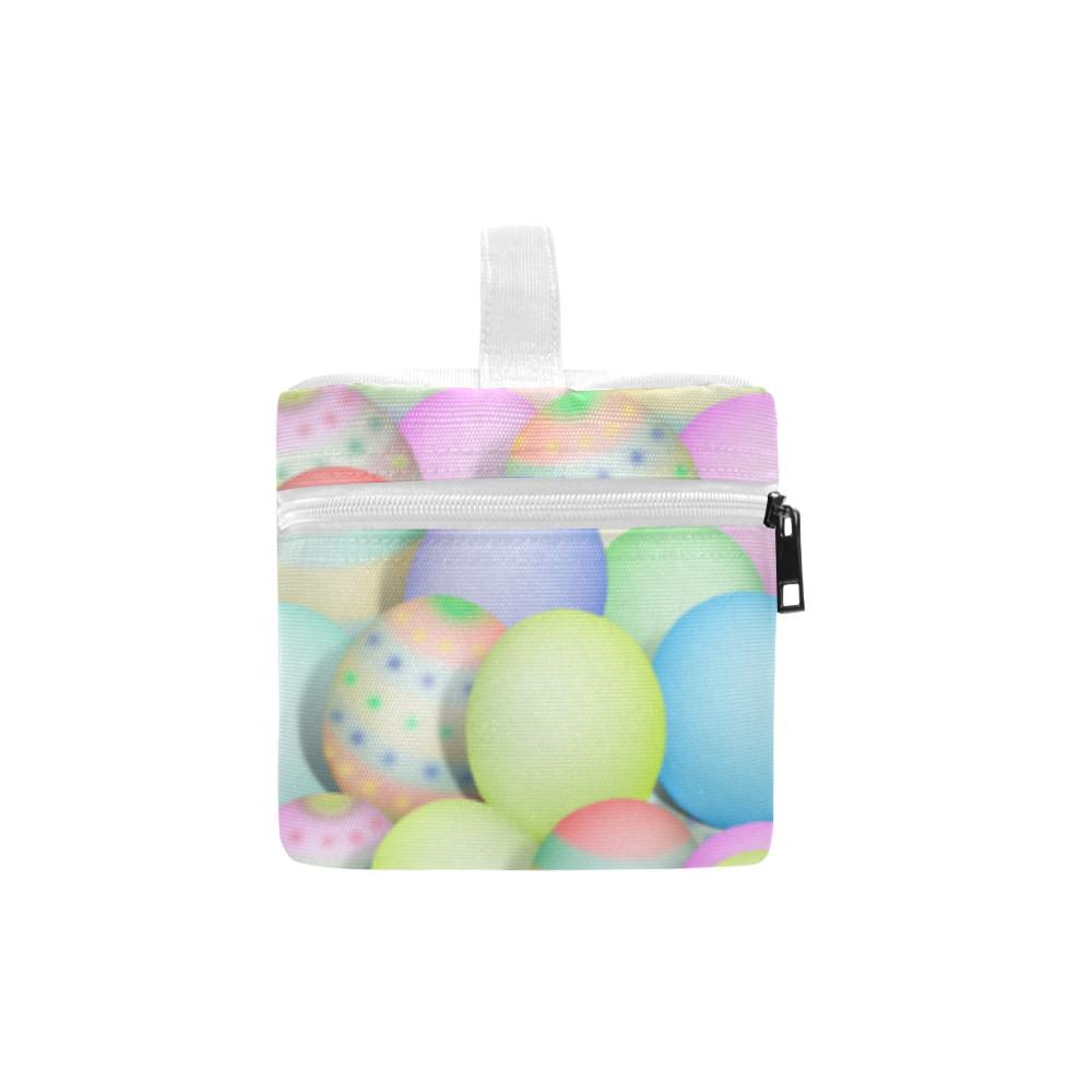Pastel Colored Easter Eggs Cosmetic Bag/Large (Model 1658)