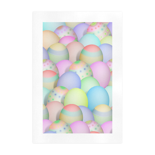 Pastel Colored Easter Eggs Art Print 19‘’x28‘’