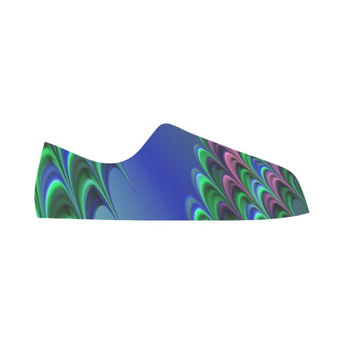 Gorgeous Fractal For You 16B by JamColors Aquila Microfiber Leather Women's Shoes (Model 031)