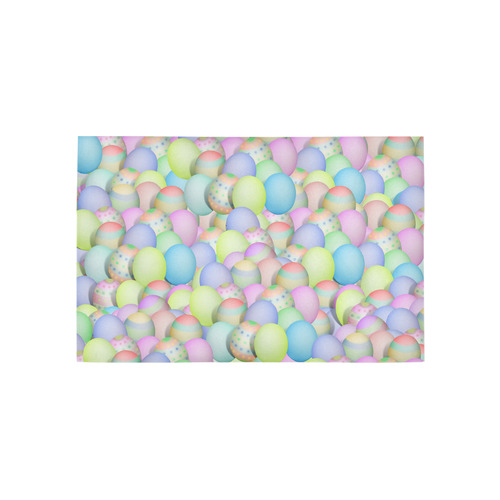 Pastel Colored Easter Eggs Area Rug 5'x3'3''