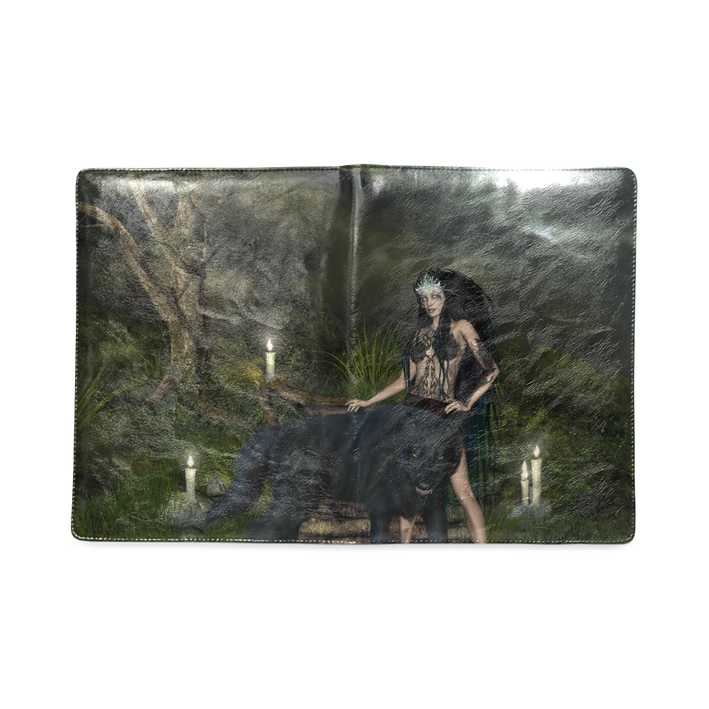 Awesome wolf with fairy Custom NoteBook B5