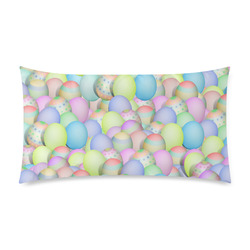 Pastel Colored Easter Eggs Custom Rectangle Pillow Case 20"x36" (one side)