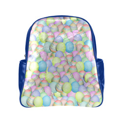 Pastel Colored Easter Eggs Multi-Pockets Backpack (Model 1636)