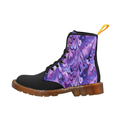 Purple Marble Martin Boots For Women Model 1203H