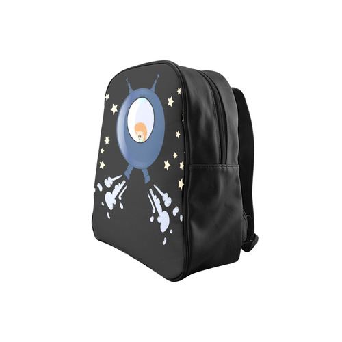 Hedgehog in space. spacecraft. School Backpack (Model 1601)(Small)